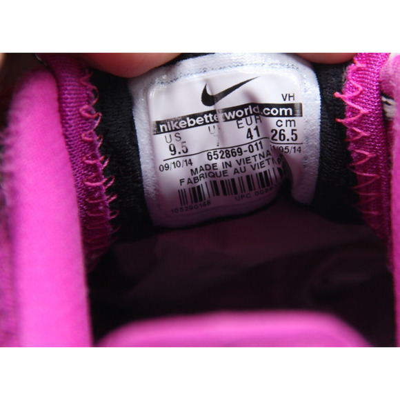 Nike Dual Fusion Trail Shoes Women Size 9.5 Black Purple Running 652869-011 - Picture 7 of 7